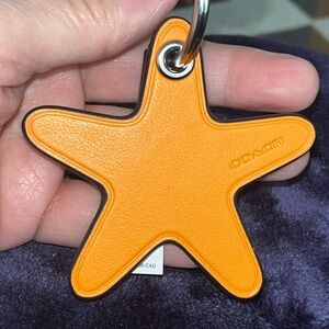 NWT Coach Star Fish Charm Key Chain Purse Charm